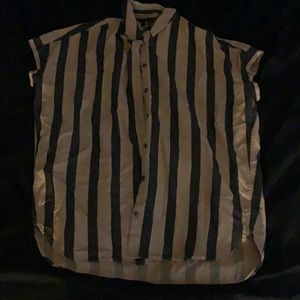 Madewell striped central shirt